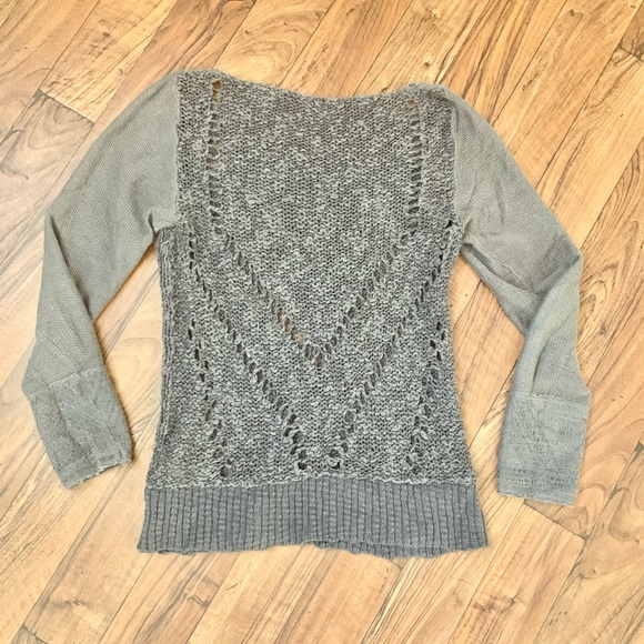 Free People gray knit sweater - Picture 5 of 5